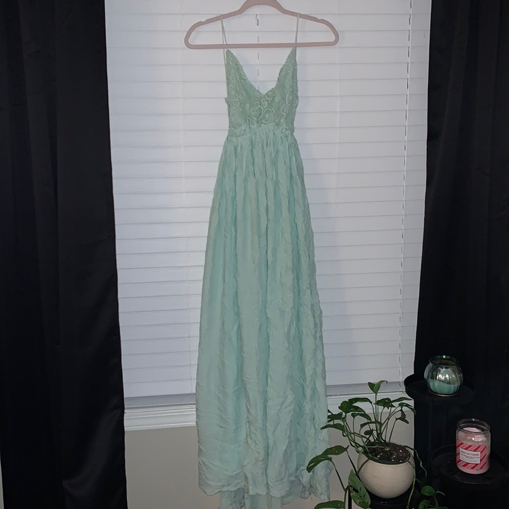 AKIRA teal dress